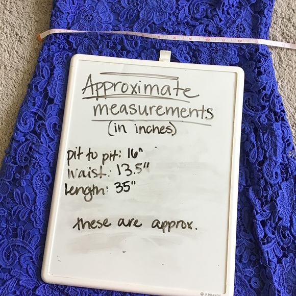 J. Crew Crochet Lace Sheath Dress - Royal Blue - Sleeveless - Picture 4 of 7